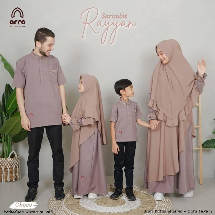 Jual Baju Seragam Keluarga Pakaian Seragam Muslim Muslima Ayah Ibu Dan