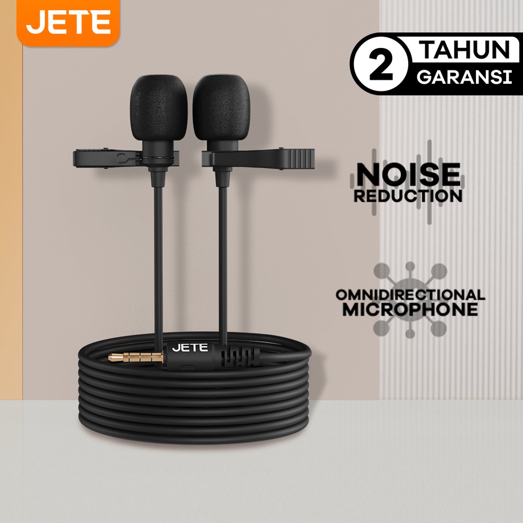 Jual Jete M Mic Clip On Microphone External In Audio Recording