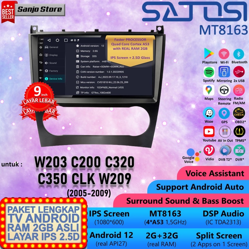 Jual Sanjo Paket Frame Oem Soket Pnp Canbus Headunit Android