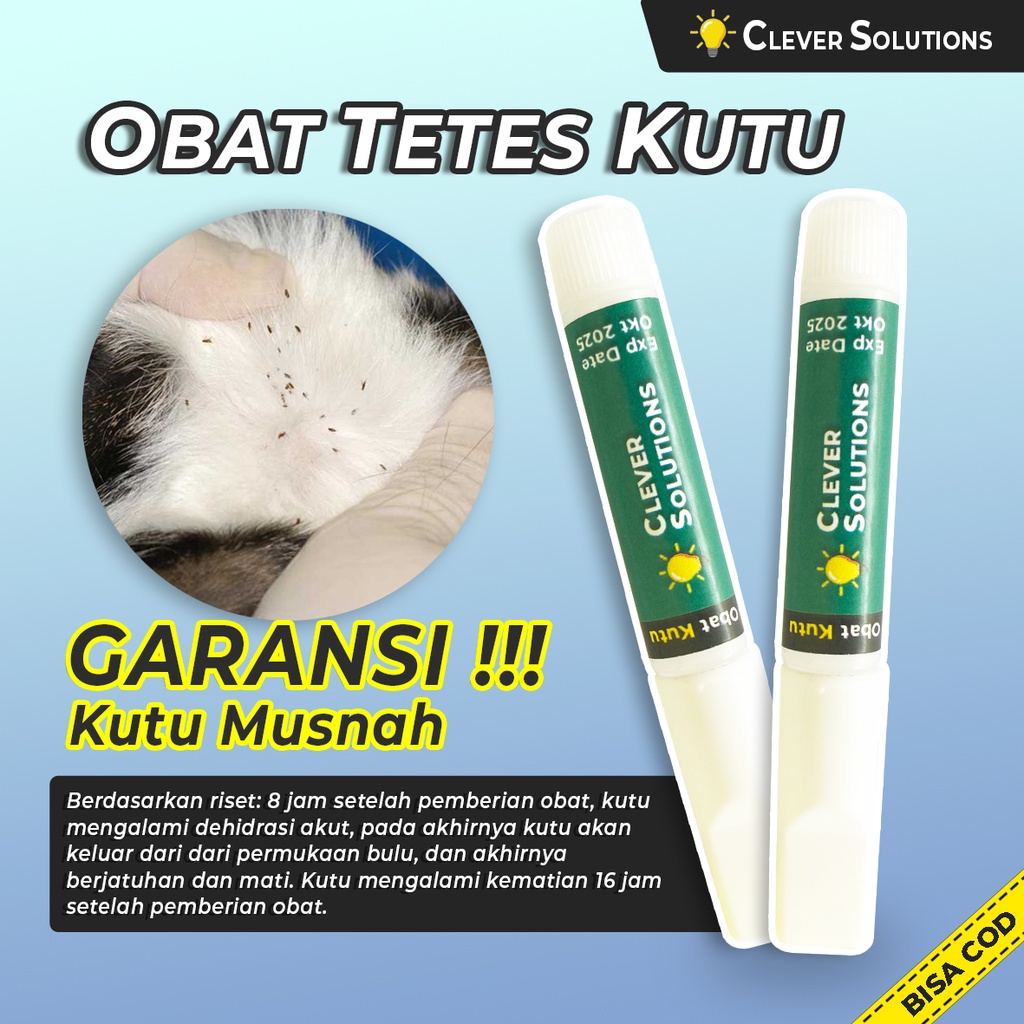 Jual Obat Tetes Kutu Kucing By Clever Solutions Pembasmi Penghilang