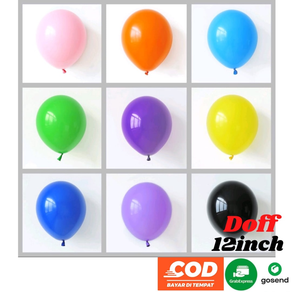 Jual Doff Balon Latex Inch Satuan Balon Latex Tebal Shopee