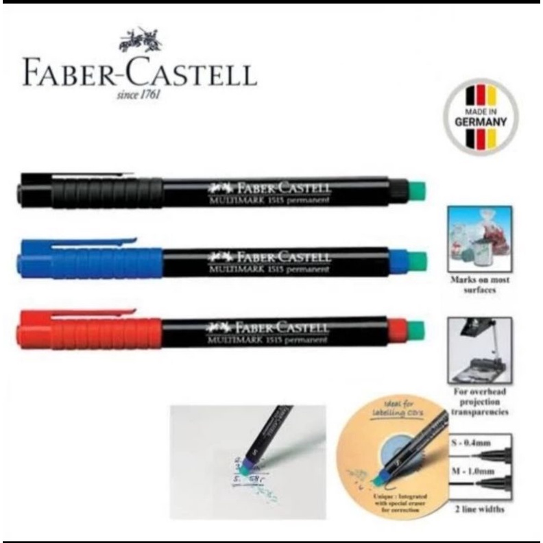 Jual Spidol Permanen Ohp Multimark F M Faber Castell Shopee Indonesia