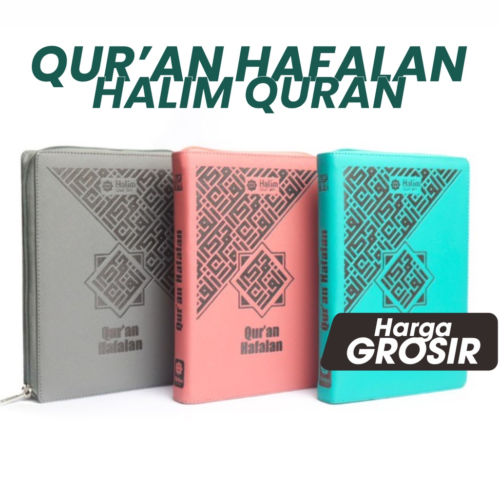 Jual Al Quran Hafalan Halim Ukuran Sedang A5 Resleting Shopee Indonesia