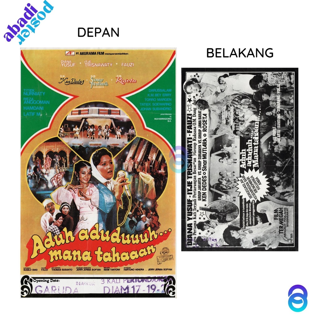 Jual Poster Film Lawas Akibat Pergaulan Bebas Robby Sugara Yenny