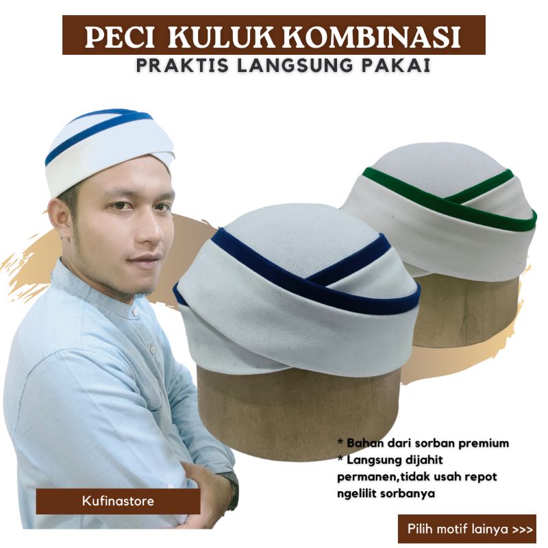 Jual Peci Imamah Kuluk Santri Praktis Langsung Pakai Shopee Indonesia