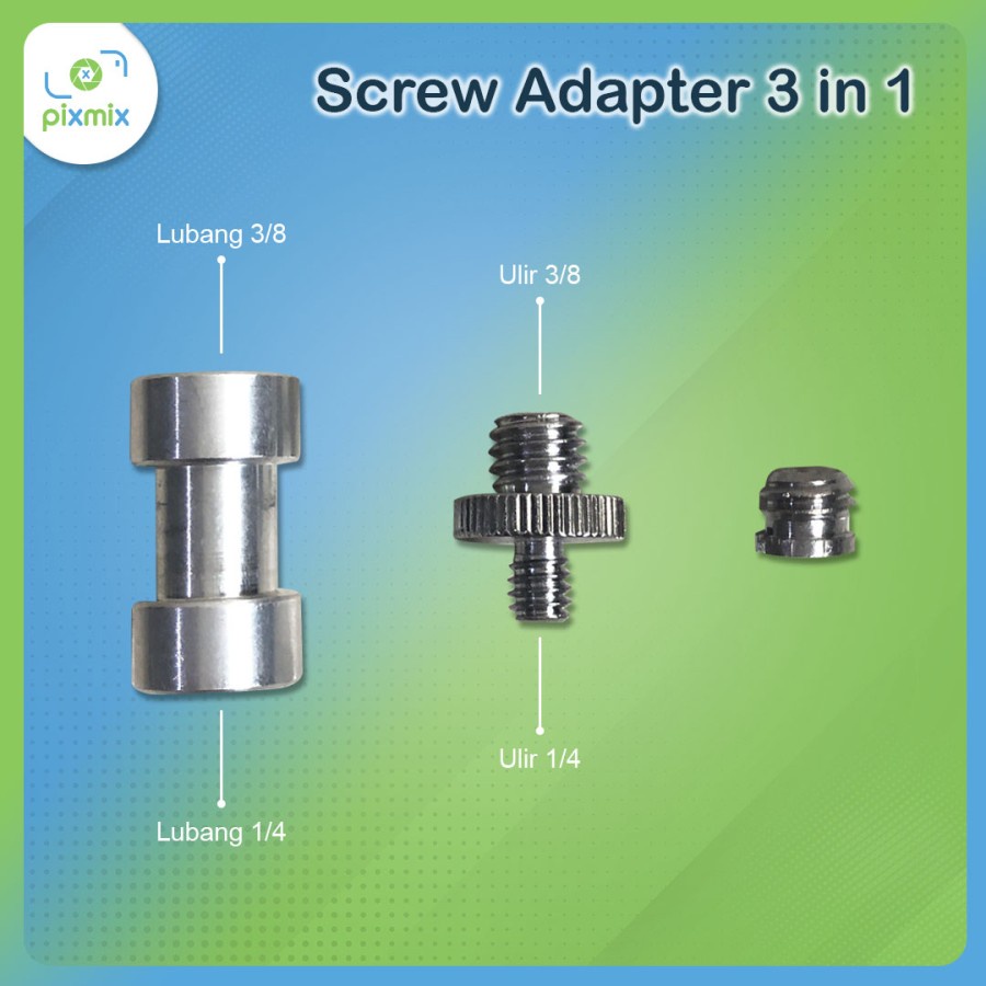 Jual Spigot In Screw Converter Baut Adapter Mount Tripod