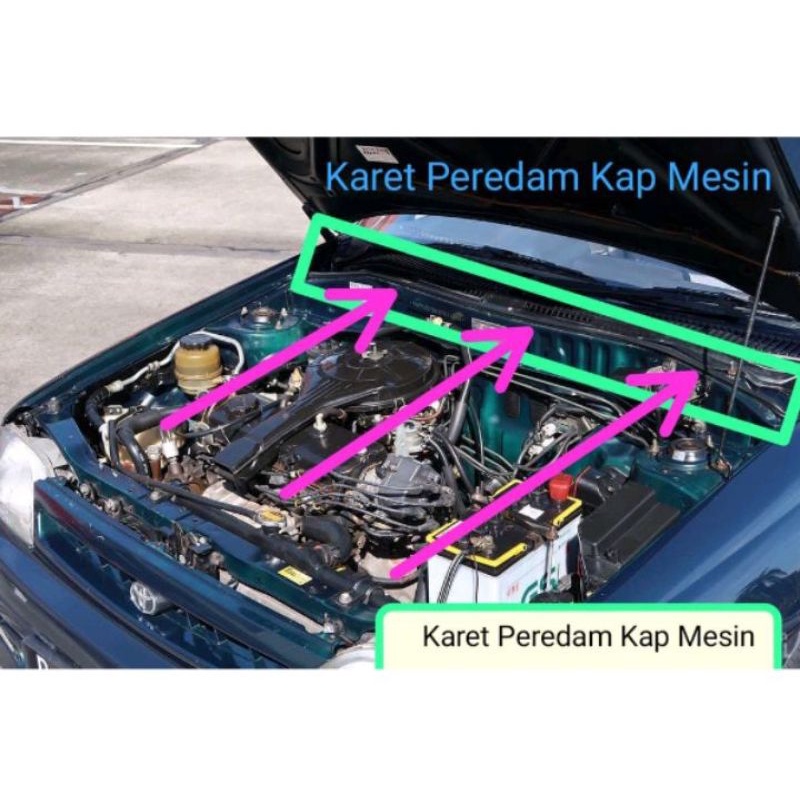 Jual Karet Peredam Kap Mesin Toyota Starlet Kotak Shopee Indonesia