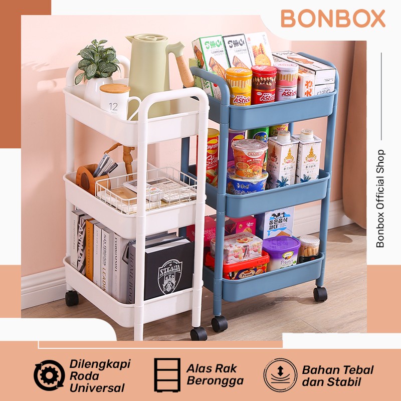 Jual Bonbox Rak Troli Roda Serbaguna Susun Bfs Shopee Indonesia