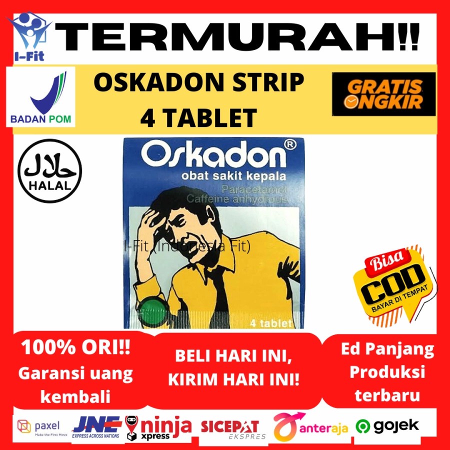 Jual Oskadon Obat Sakit Kepala Demam Nyeri Gigi Per Strip 4 Tablet