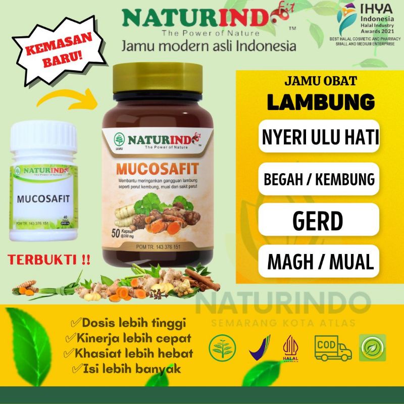 Jual Naturindo Mucosafit Obat Herbal Asam Lambung Magh Maag Kronis Gerd