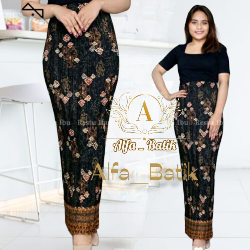 Jual Real Pict Rok Plisket Batik Rok Plisket Bawahan Kebaya Rok