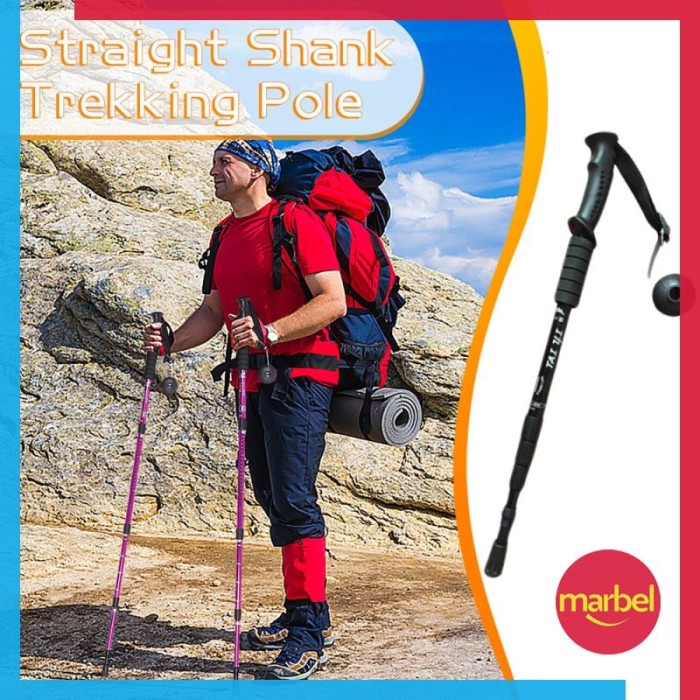 Jual Trekking Pole Tongkat Hiking Mendaki Gunung Teleskopik E