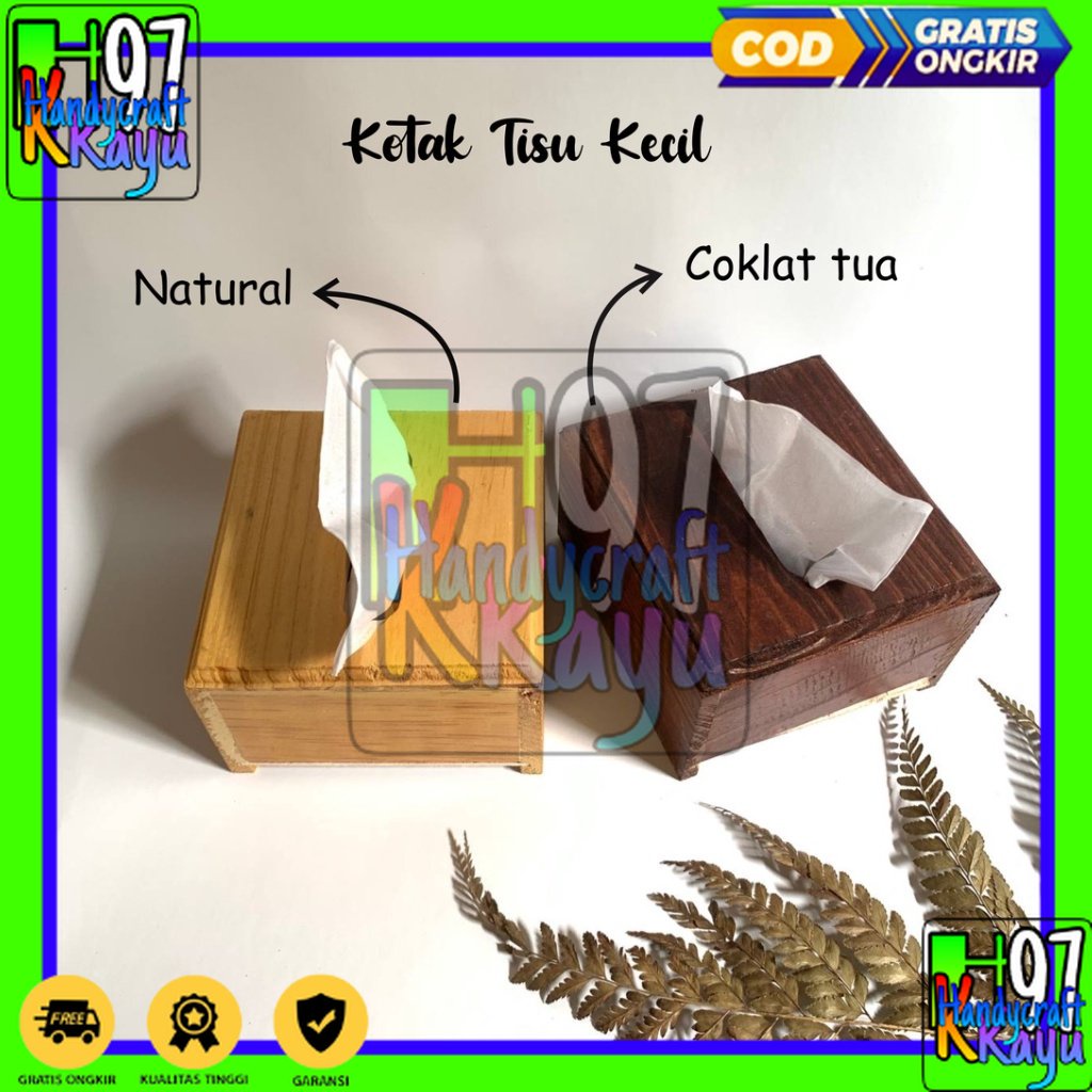 Jual KOTAK TISU SMALL TEMPAT TISU KAYU KECIL BOX TISSUE KOTAK TISU