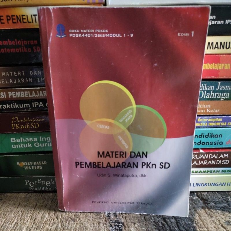 Jual Buku Materi Dan Pembelajaran Pkn Sd Universitas Terbuka Original