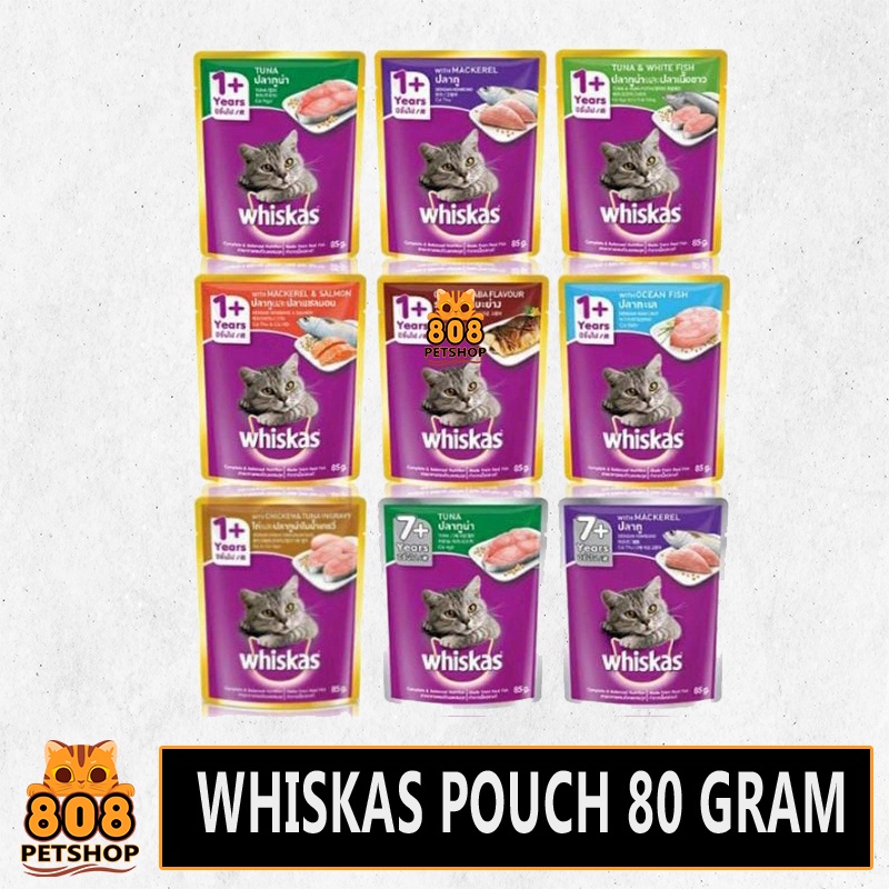 Jual WHISKAS Pouch Makanan Kucing Basah ADULT Basah Pouch 80 Gram