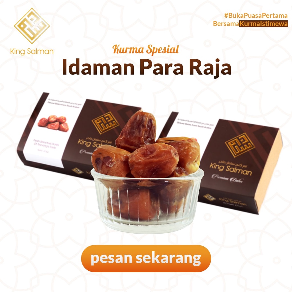 Jual Premium Kurma King Ajwa Dan Kurma Madu King Salman Free Kartu