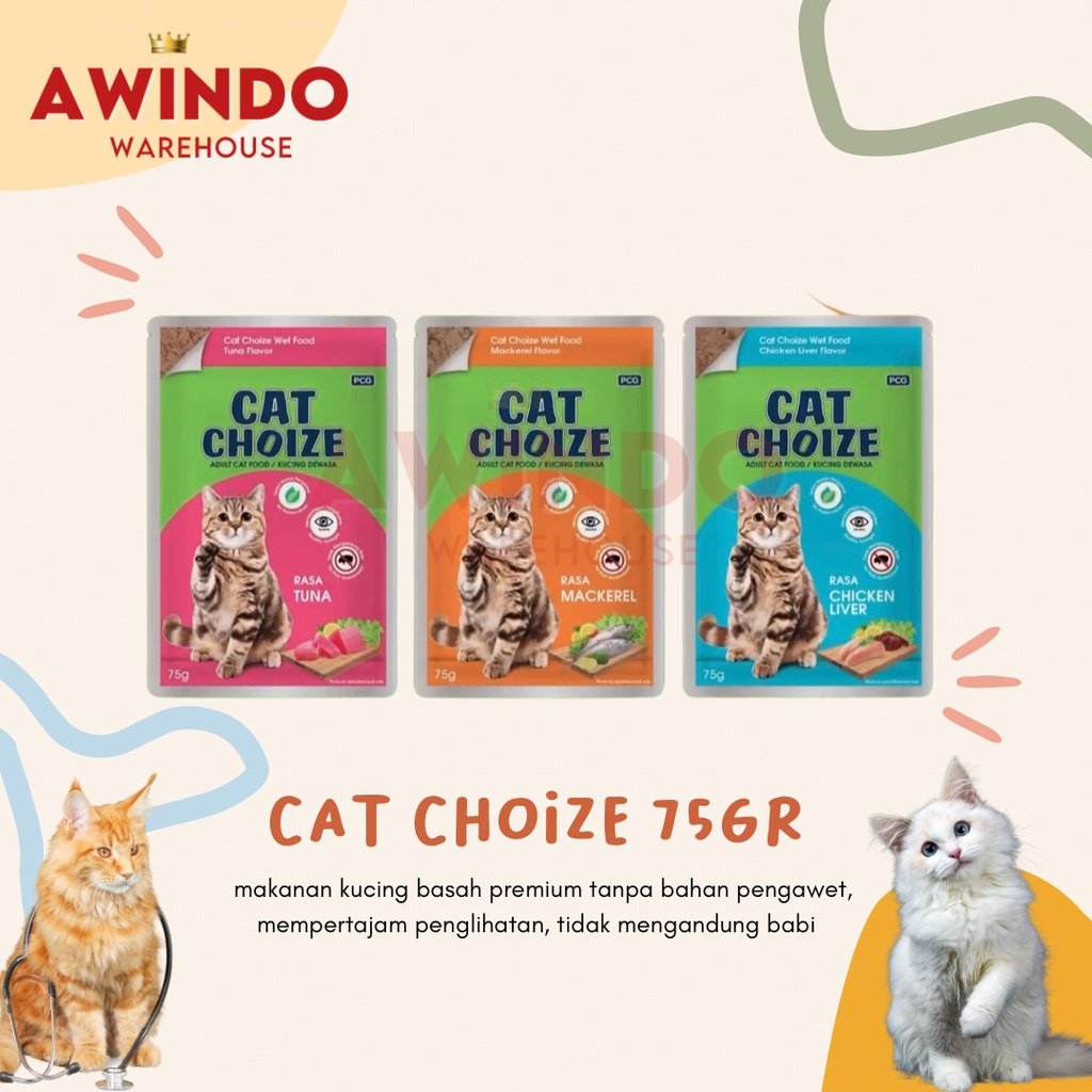 Jual CECEP Cat Choize Pouch 75gr Makanan Kucing Basah Cat Wetfood