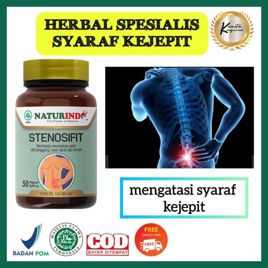 Jual Obat Sakit Pinggang Saraf Kejepit Encok Nyeri Otot Ketarik Herbal