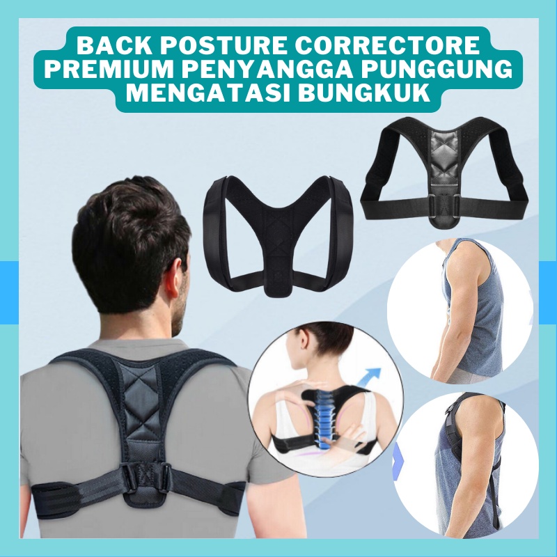 Jual Premium Penegak Punggung Penyangga Tulang Punggung Back Support