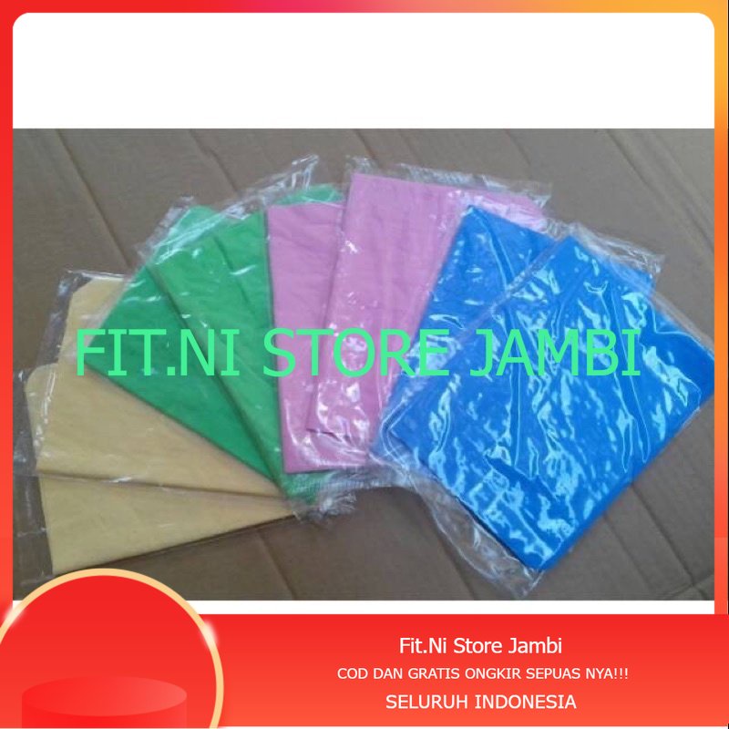 Jual Lap Kanebo Serat Chamoris Polos Lembaran Microfiber Kain Serbaguna