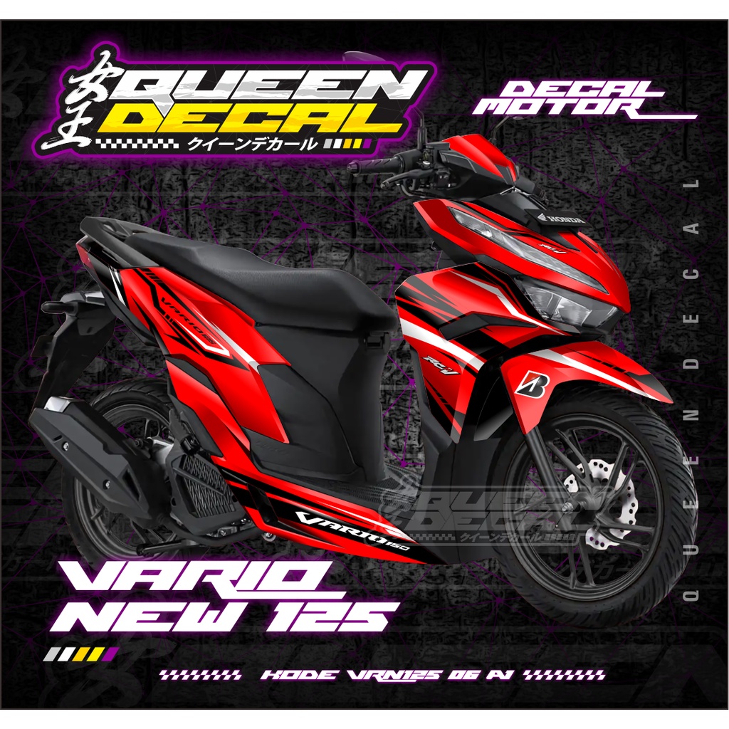 Jual Stiker Dekal Fullbody Motor Honda Vario New Striping