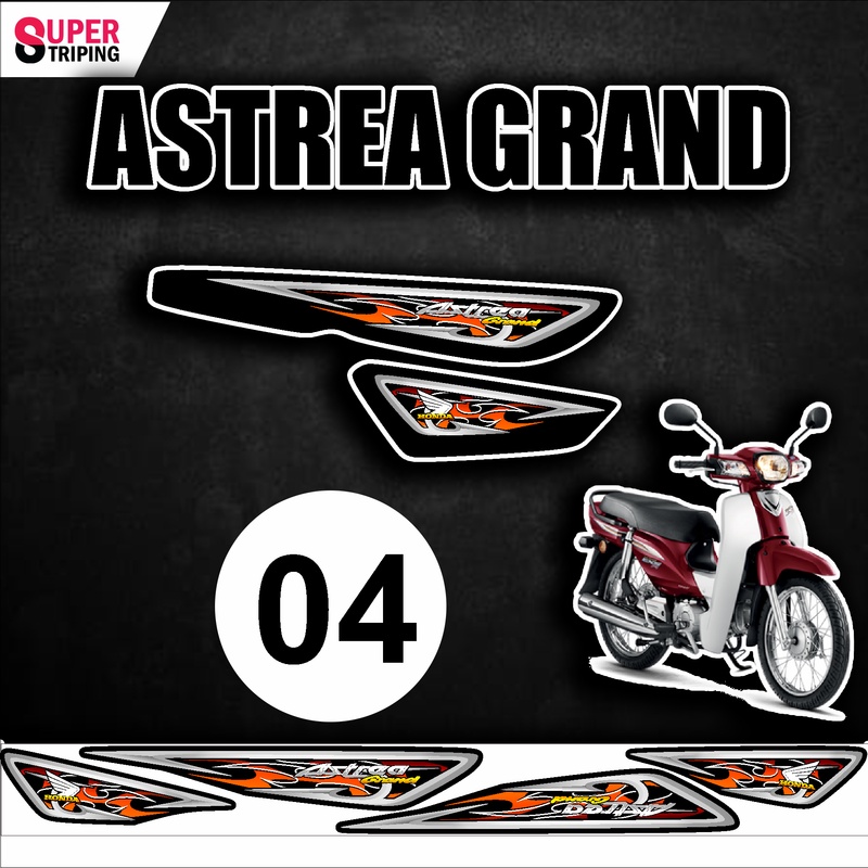 Jual Sticker Astrea Grand Desain Striping List Lis Stiker