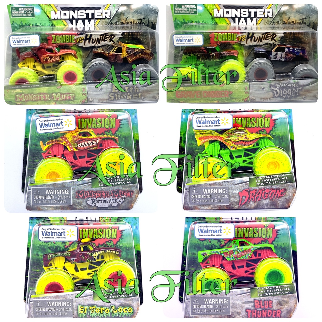 Jual Monster Jam Invasion Zombie Vs Hunter Special Edition Mobil