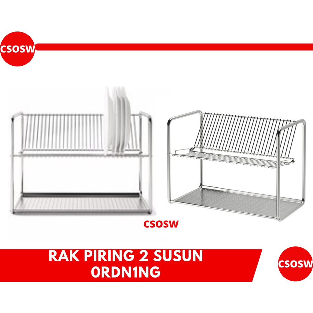 Jual Rak Pengering Piring Stainless Steel Susun Minimalis Modern