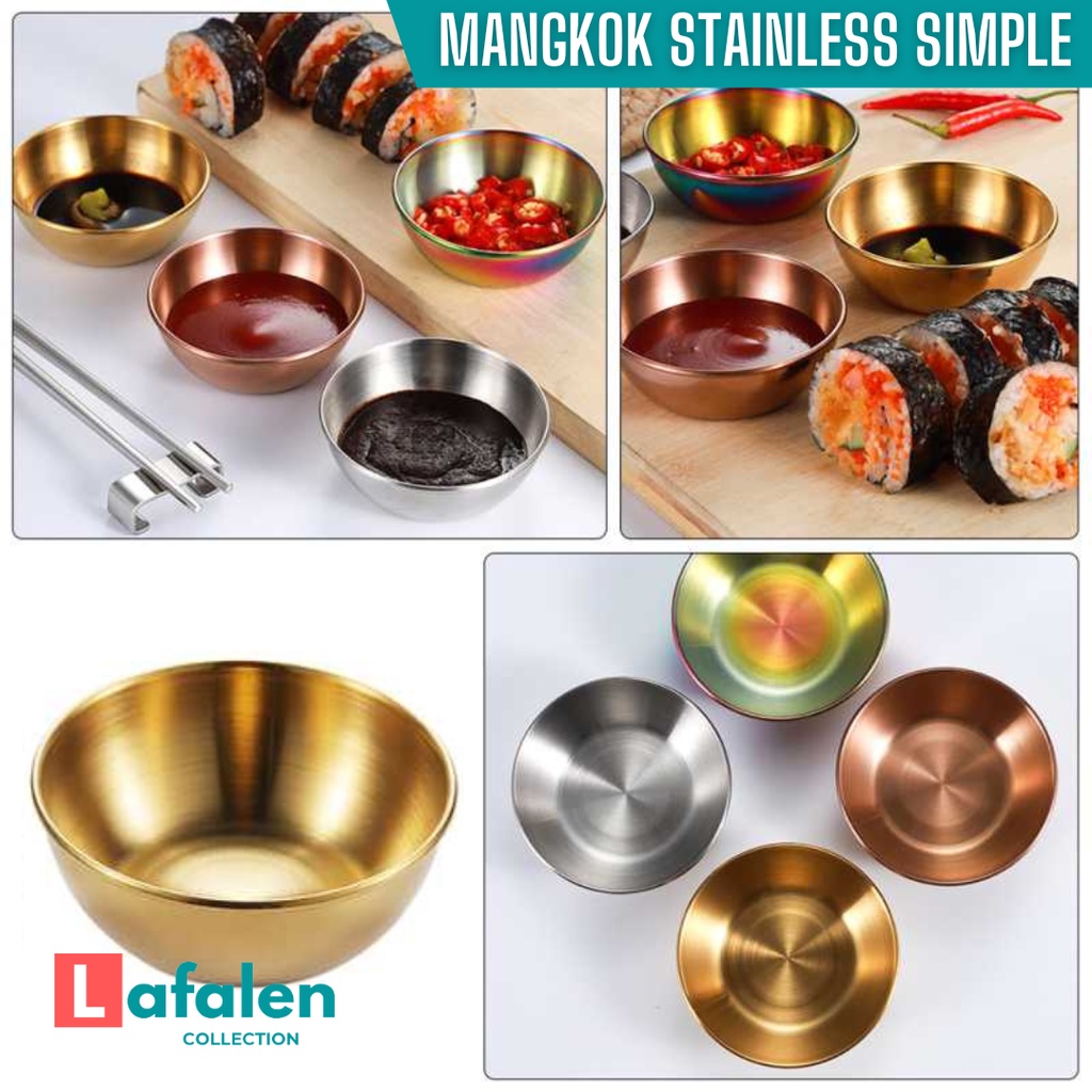 Jual Mangkok Stainless Kecil Tebal Korea Bowl Mangkuk Simple Design