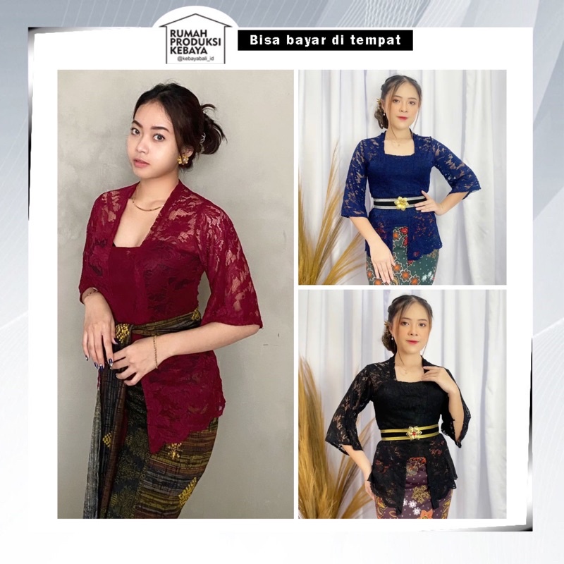 Jual Kebaya Bali Brokat Sofia Strait Tangan Lonceng Shopee Indonesia