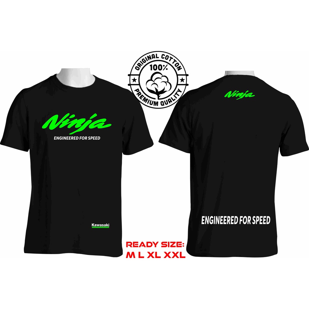 Jual KAOS KAWASAKI NINJA ENGINEERED FOR SPEED Shopee Indonesia