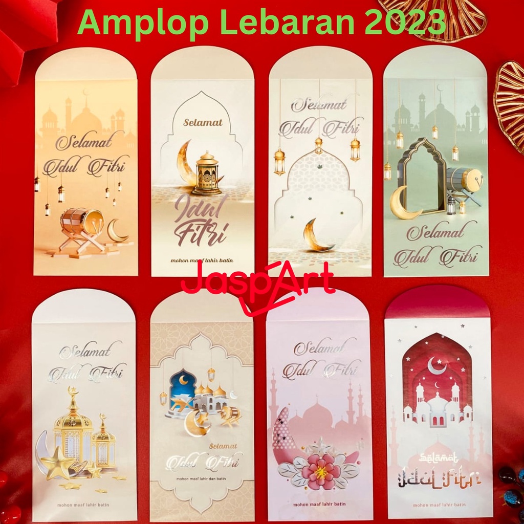 Jual Angpao Amplop Lebaran Idul Fitri Jumbo Panjang Kotak Mika Isi