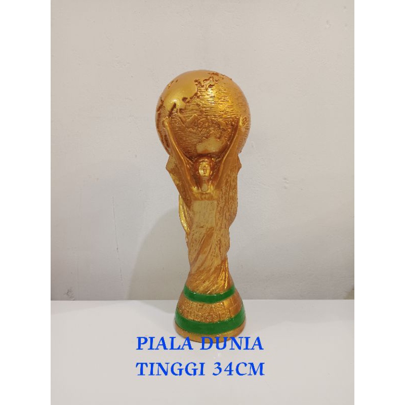 Jual Promo Piala Dunia Bahan Fiber Trophy World Cup Tinggi Cm Fiber