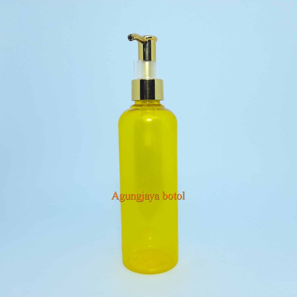 Jual Botol Pet Ml Br Kuning Tutup Pump Lotion Botol Plastik