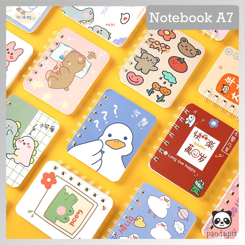 Jual Note Book Ring Motif Memo Kecil A Spiral Isi Lembar Notebook