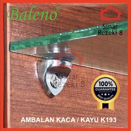 Jual Siku Ambalan Kaca Karet K193 Penyangga Rak Kayu Sudut Oval Kop