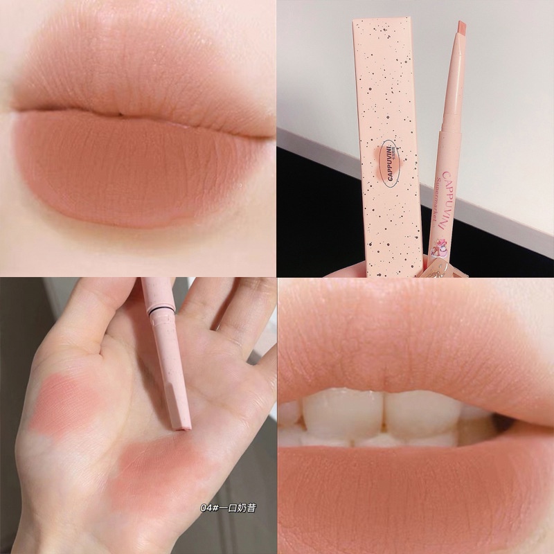 Jual Produk Keren Cappuvini Pencil Lip Liner Pencil Matte Lipstick Nude