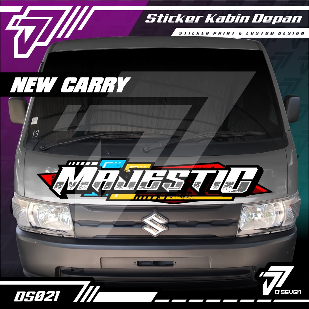 Jual Stiker Decal Kabin Depan Pick Up NEW CARRY MAJESTIC Custom Bisa