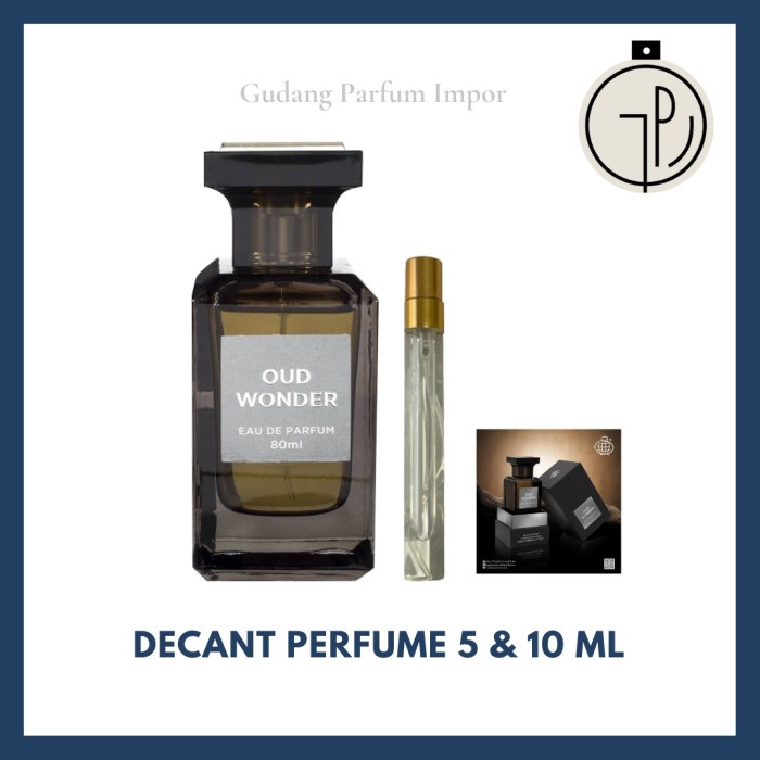 Jual Parfum Decant Fragrance World Oud Wonder For Unisex EDP Shopee