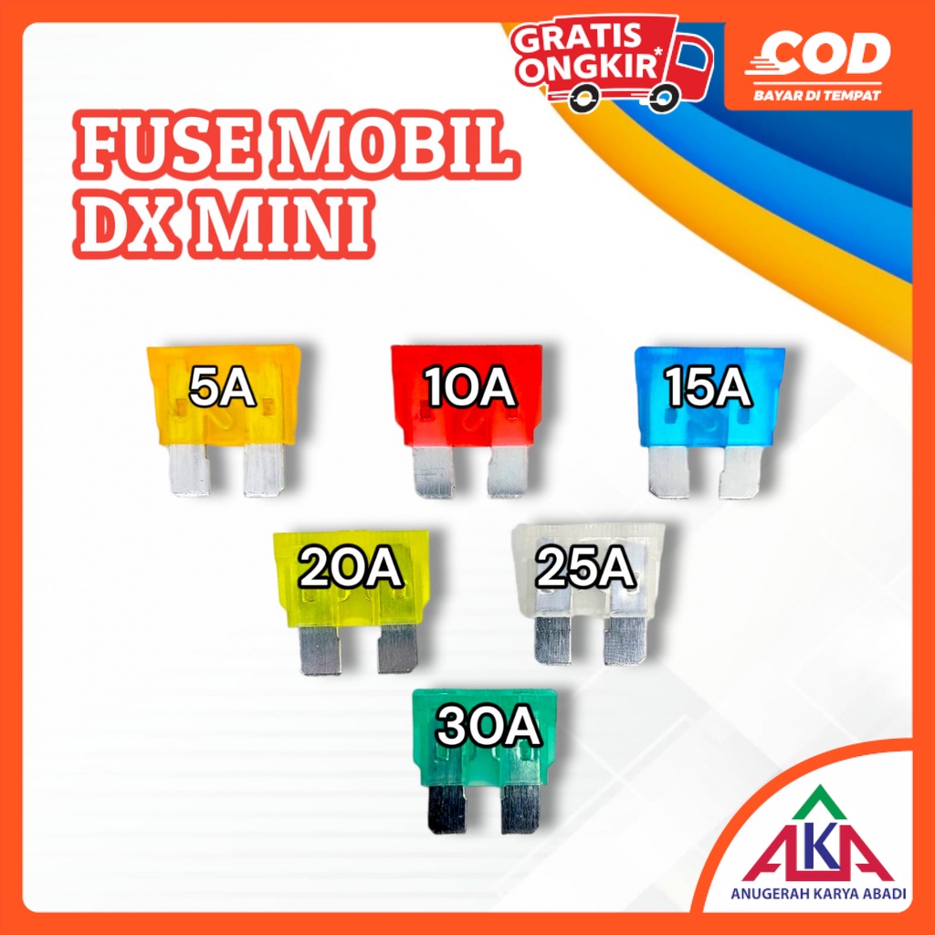 Jual Fuse Mobil Dx Mini A A A A A A Sekring Tusuk Tancap