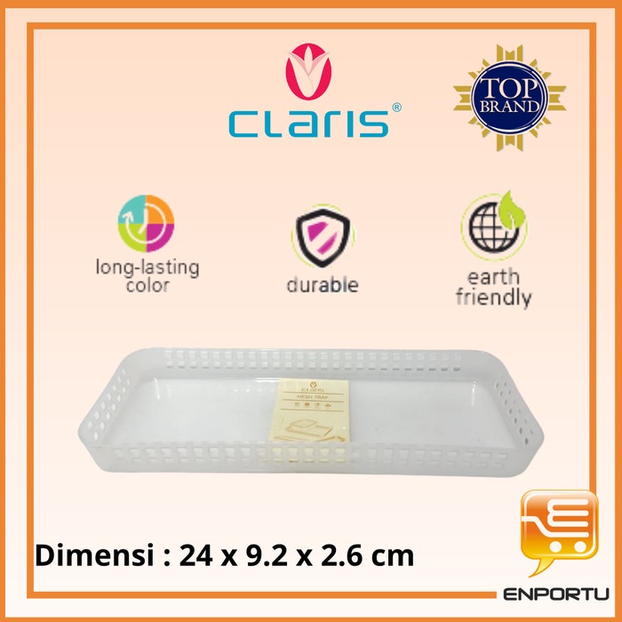 Jual CLARIS Nampan Mesh 0505 Bening Mesh Tray Tempat Sendok Nampan