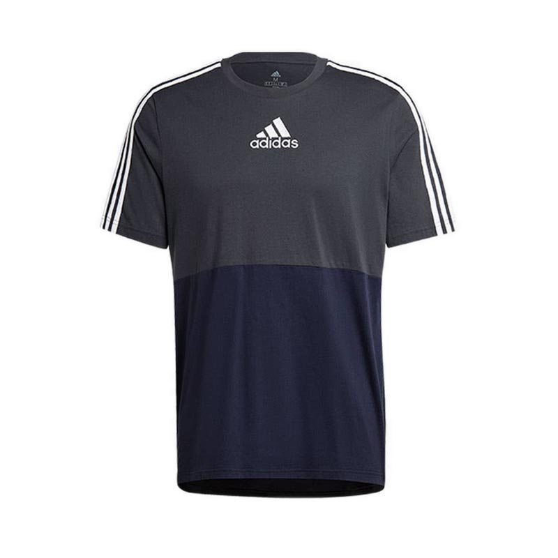 Jual Adidas Essentials Colorblock Men S T Shirt Carbon Shopee Indonesia