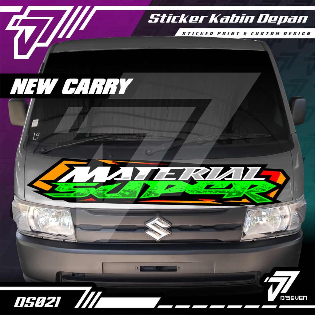 Jual Stiker Decal Kabin Depan Pick Up New Carry Material Super Custom