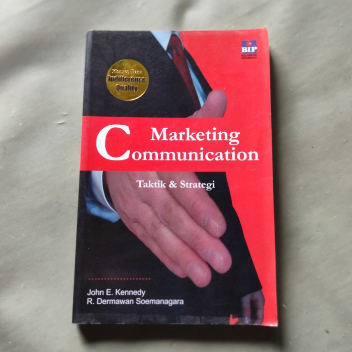 Jual Buku Marketing Marketing Communication Taktik Strategi John E