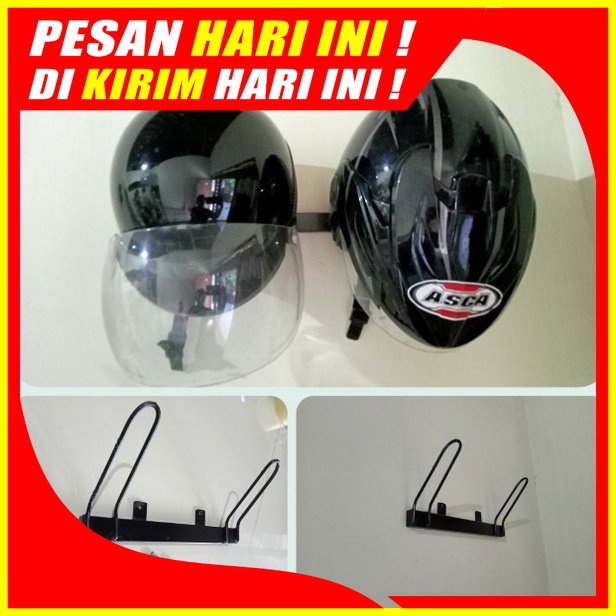 Jual H60 Gantungan Helm Dinding Besi Cantolan Helm Montor Helm Tempat