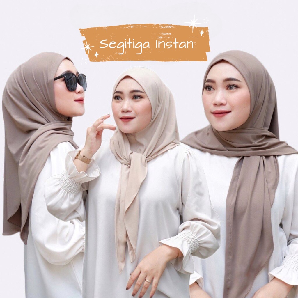 Jual 𝗛𝗶𝗷𝗮𝗯𝗲𝗿 𝗦𝘁𝗼𝗿𝗲 Jilbab Hijab Segitiga Anum Instan Jersey Hijab