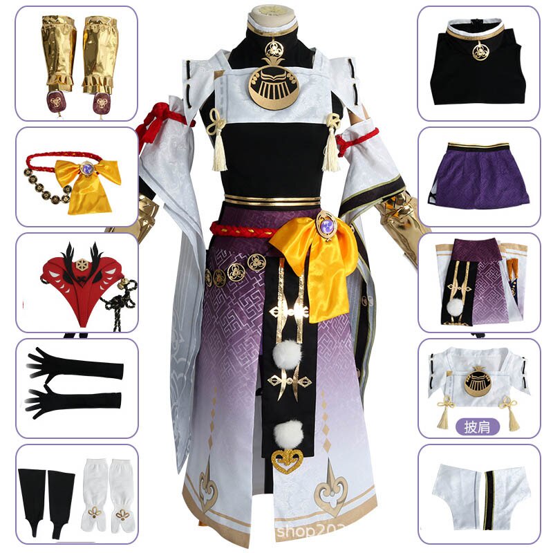 Jual Preorder Game Genshin Impact Kujo Sara Cosplay Costume Genshin