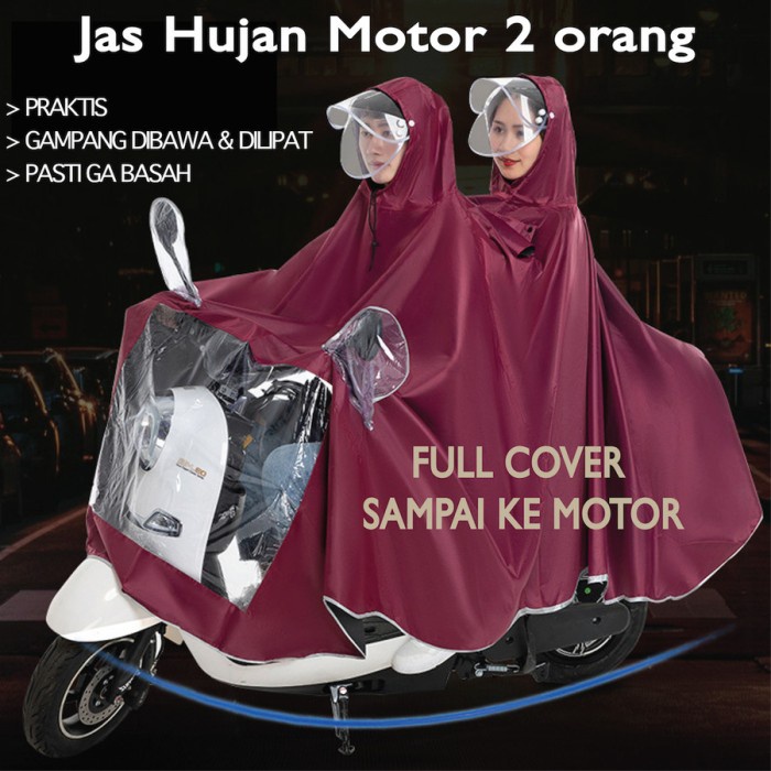 Jual Jas Hujan Motor Kepala Full Body Motor Ponco Kepala Fullcover