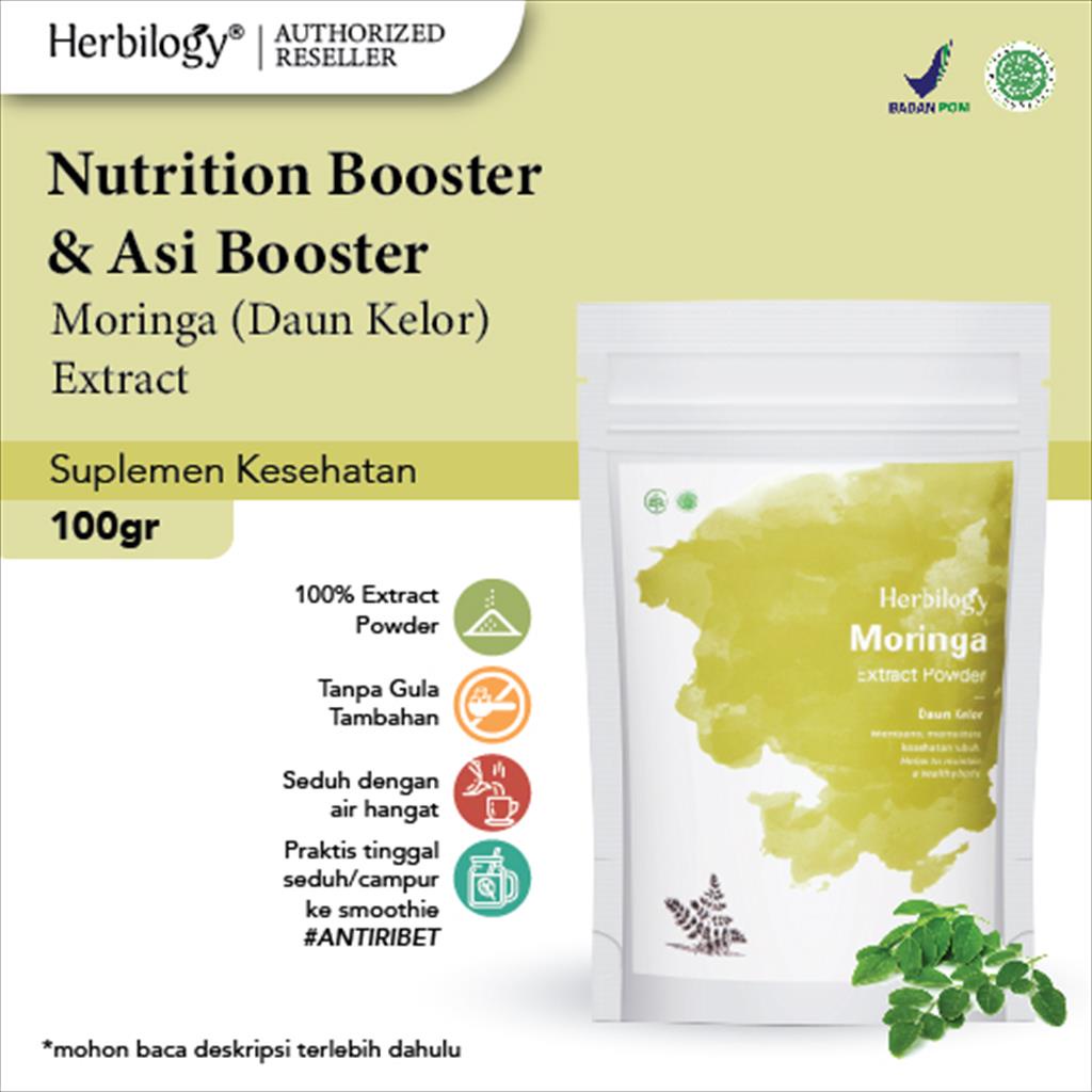 Jual Herbilogy Moringa Extract Powder Daun Kelor Bubuk Gr