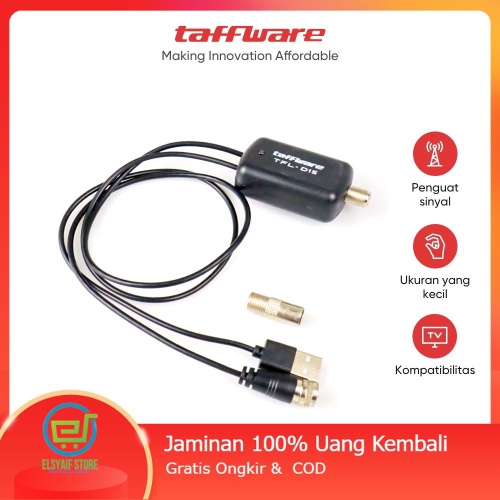 Jual Taffware Penguat Sinyal Antena Tv Amplifier Signal Booster Hd Dvb